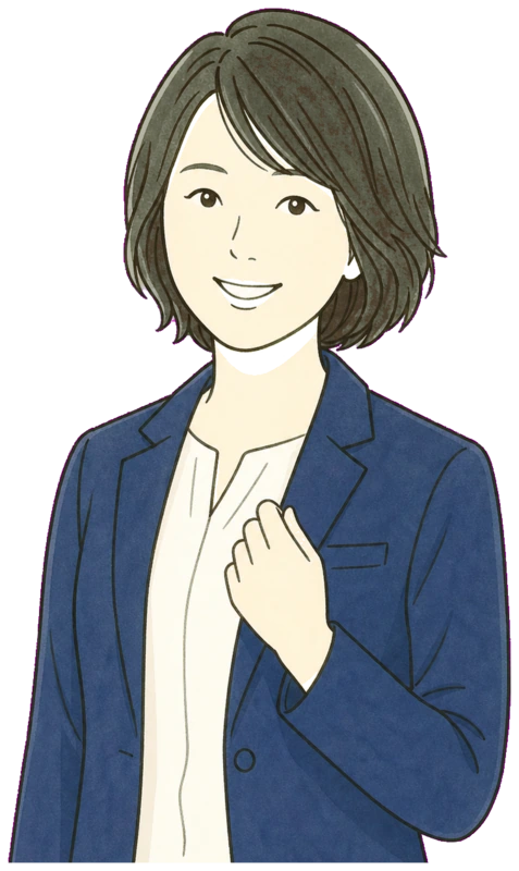 障害年金相談を担当する女性社労士のイラスト